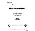 KitchenAid KUDM220T2 front cover diagram