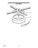 Lower washarm and strainer