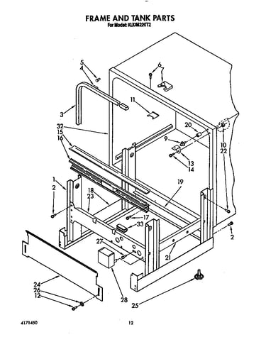 Frame and tank