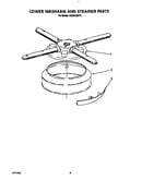 Lower washarm and strainer
