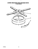 Lower washarm and strainer