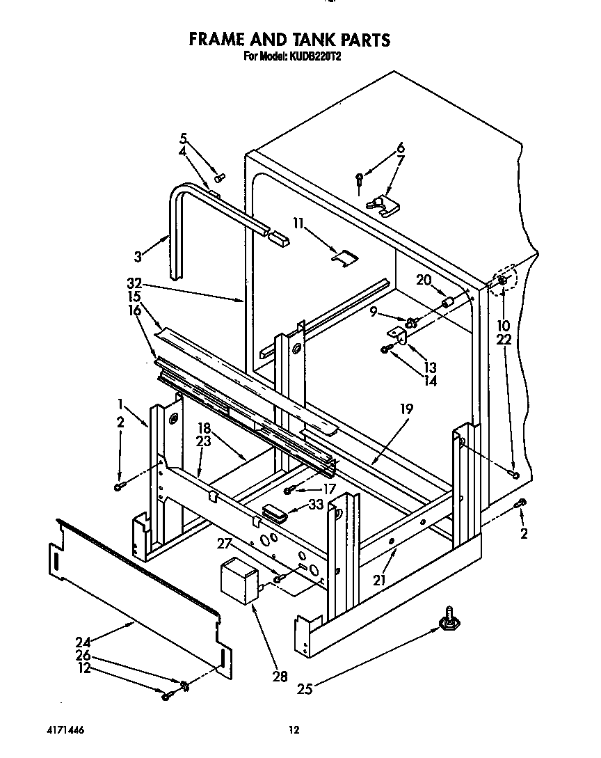 Frame and tank