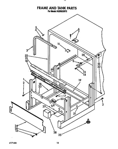 Frame and tank