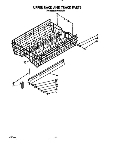 Upper rack and track