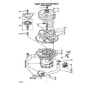KitchenAid KUDM220T1 pump and motor diagram