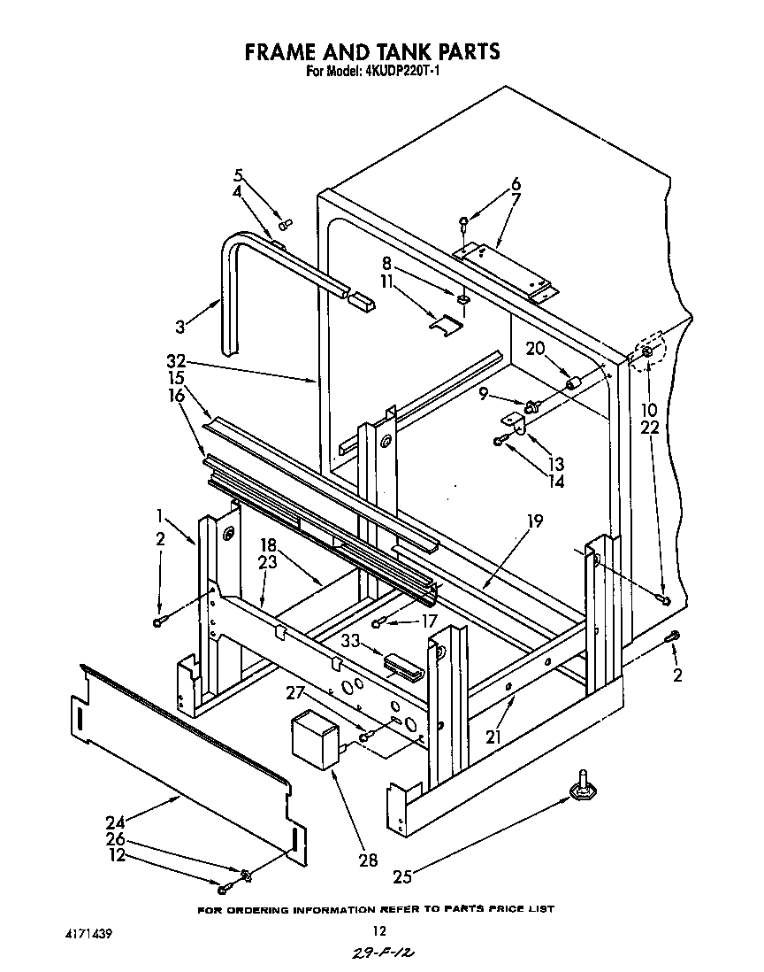 Frame and tank