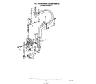 KitchenAid 4KPDI620T1 fill hose and cord diagram
