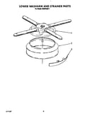 Lower washarm and strainer