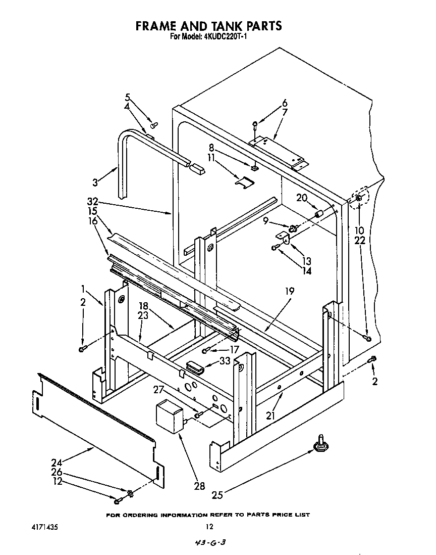 Frame and tank