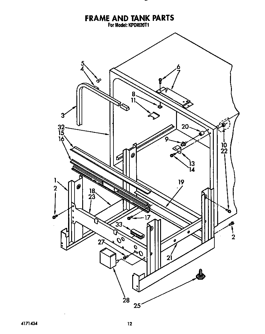 Frame and tank