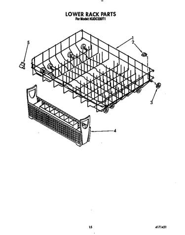 Lower rack