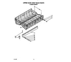 KitchenAid KUDB220T1 upper rack and track diagram