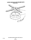 Lower washarm and strainer