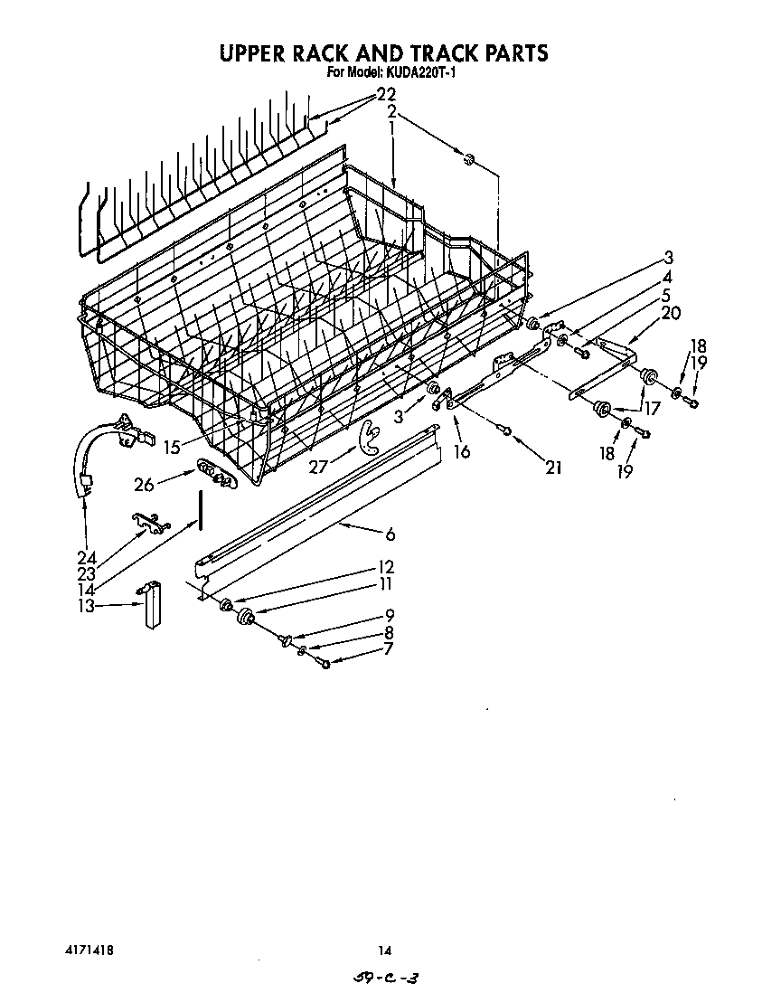 UPPER RACK AND TRACK