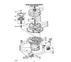 KitchenAid KUDA220TWH1 pump and motor diagram