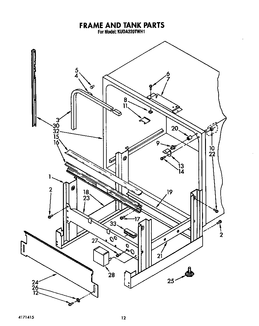 FRAME AND TANK