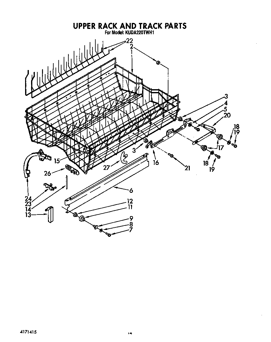 UPPER RACK AND TRACK