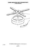 Lower washarm and strainer