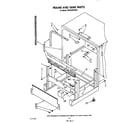KitchenAid KUDA220TWH0 frame and tank diagram