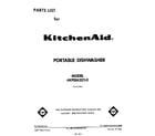KitchenAid 4KPDI620T0 front cover diagram
