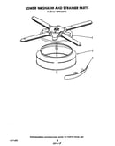 Lower washarm and strainer