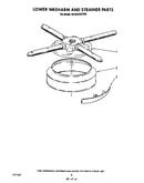 Lower washarm and strainer