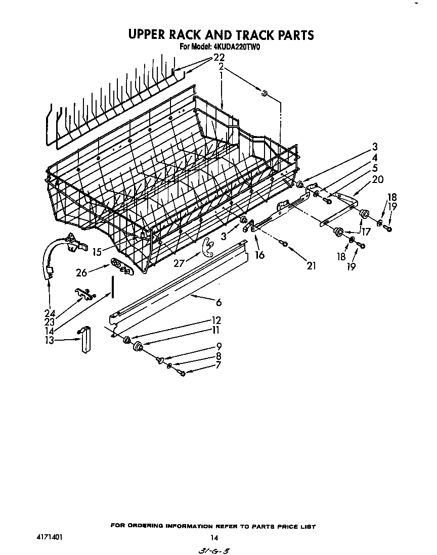 UPPER RACK AND TRACK