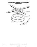 Lower washarm and strainer
