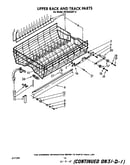 Upper rack and track
