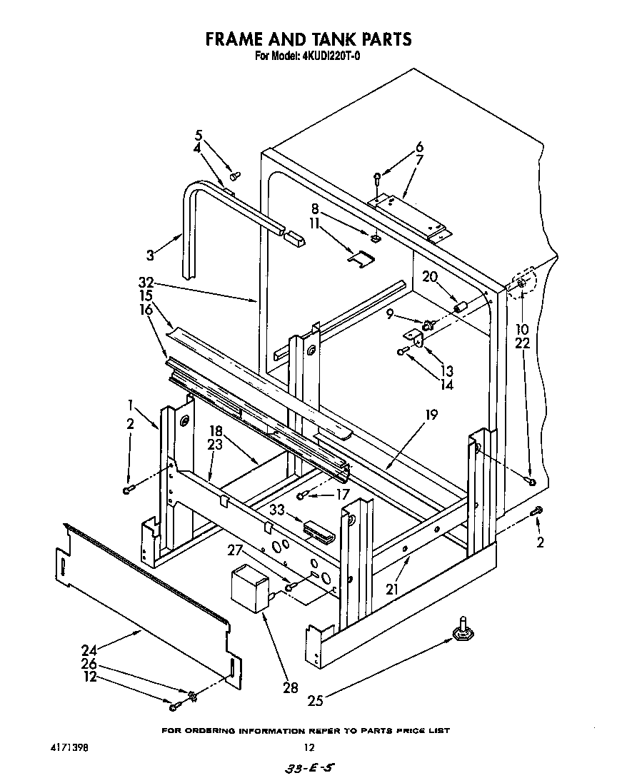 FRAME AND TANK