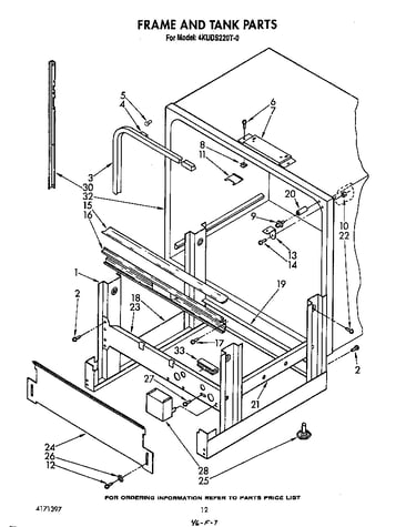 Frame and tank