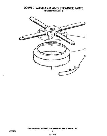 Lower washroom and strainer