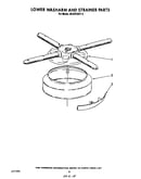 Lower washarm and strainer