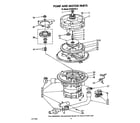 KitchenAid KUDM220T0 pump and motor diagram