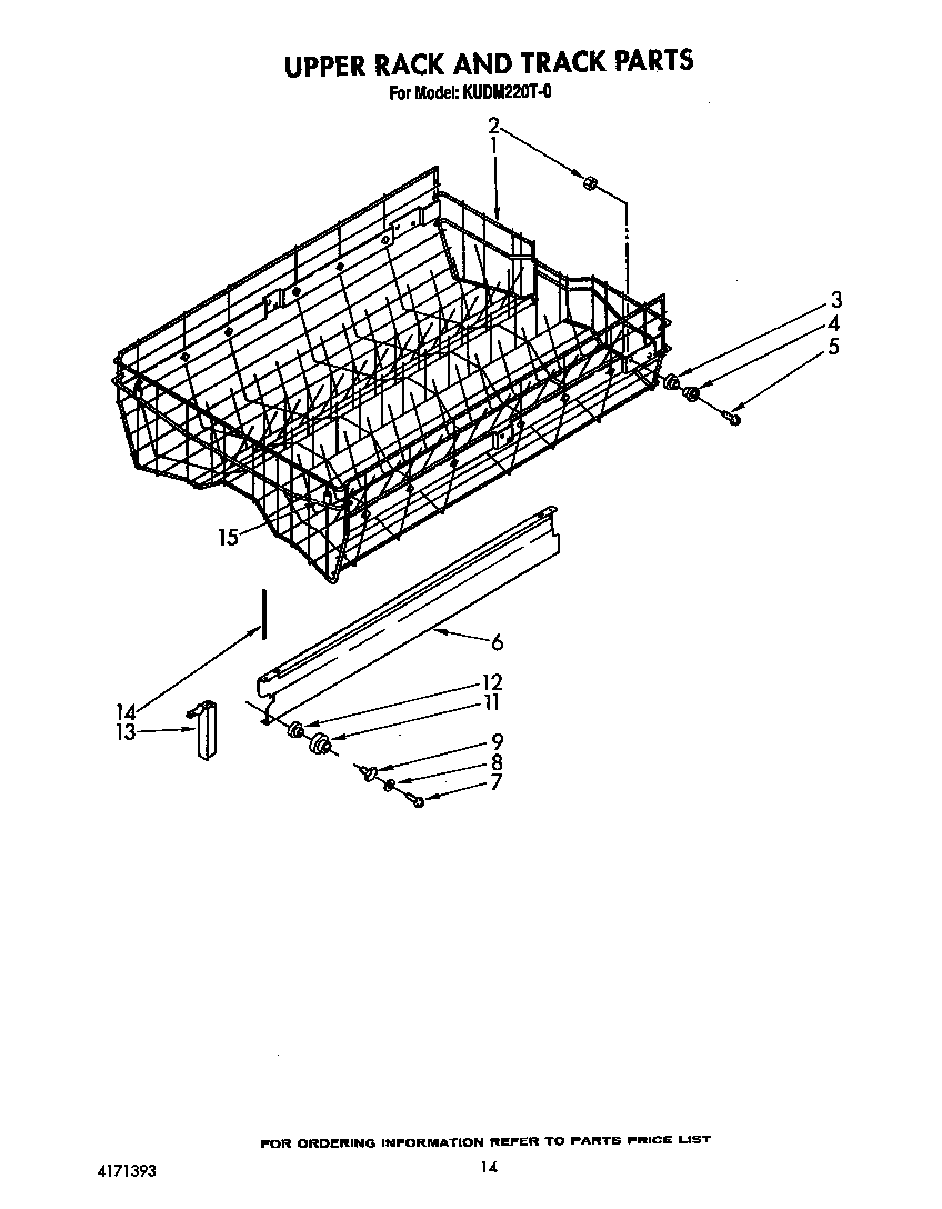 Upper rack and track