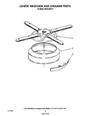 Lower washarm and strainer