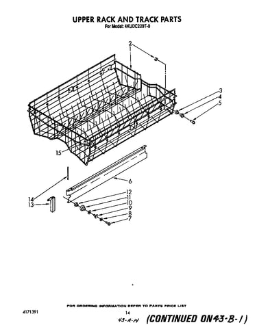Upper rack and track