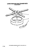 Lower washarm and strainer