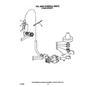 KitchenAid KUDA220T0 fill and overfill diagram