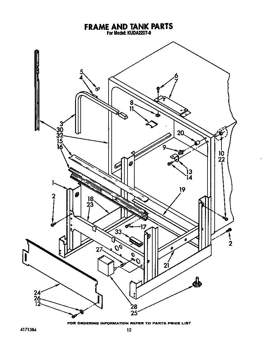 Frame and tank