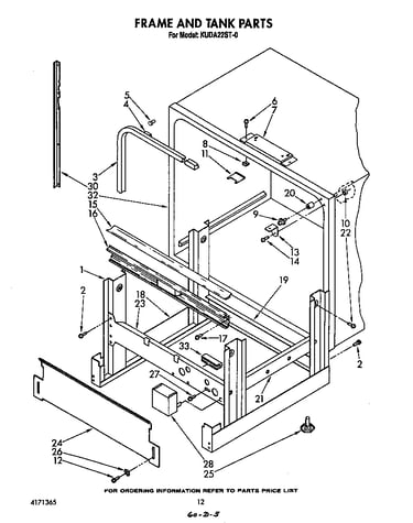 Frame and tank