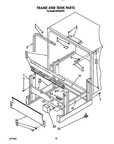 Frame and tank