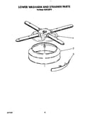 Lower washarm and strainer