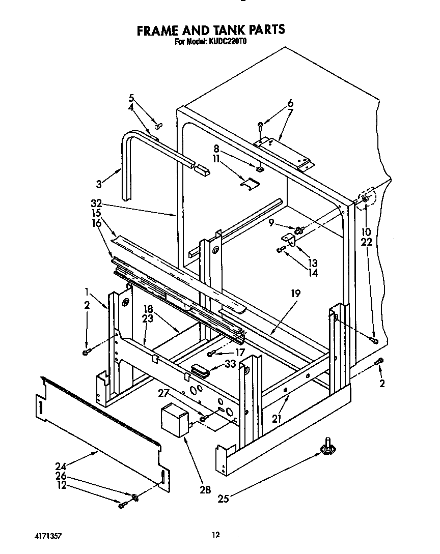 Frame and tank
