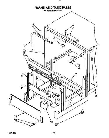 Frame and tank