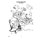 KitchenAid KUDP220T0 control panel diagram