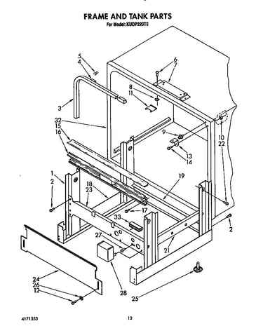 Frame and tank
