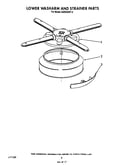 Lower wash arm and strainer