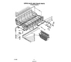 KitchenAid KUDS22ST0 upper rack and track diagram