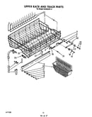Upper rack and track